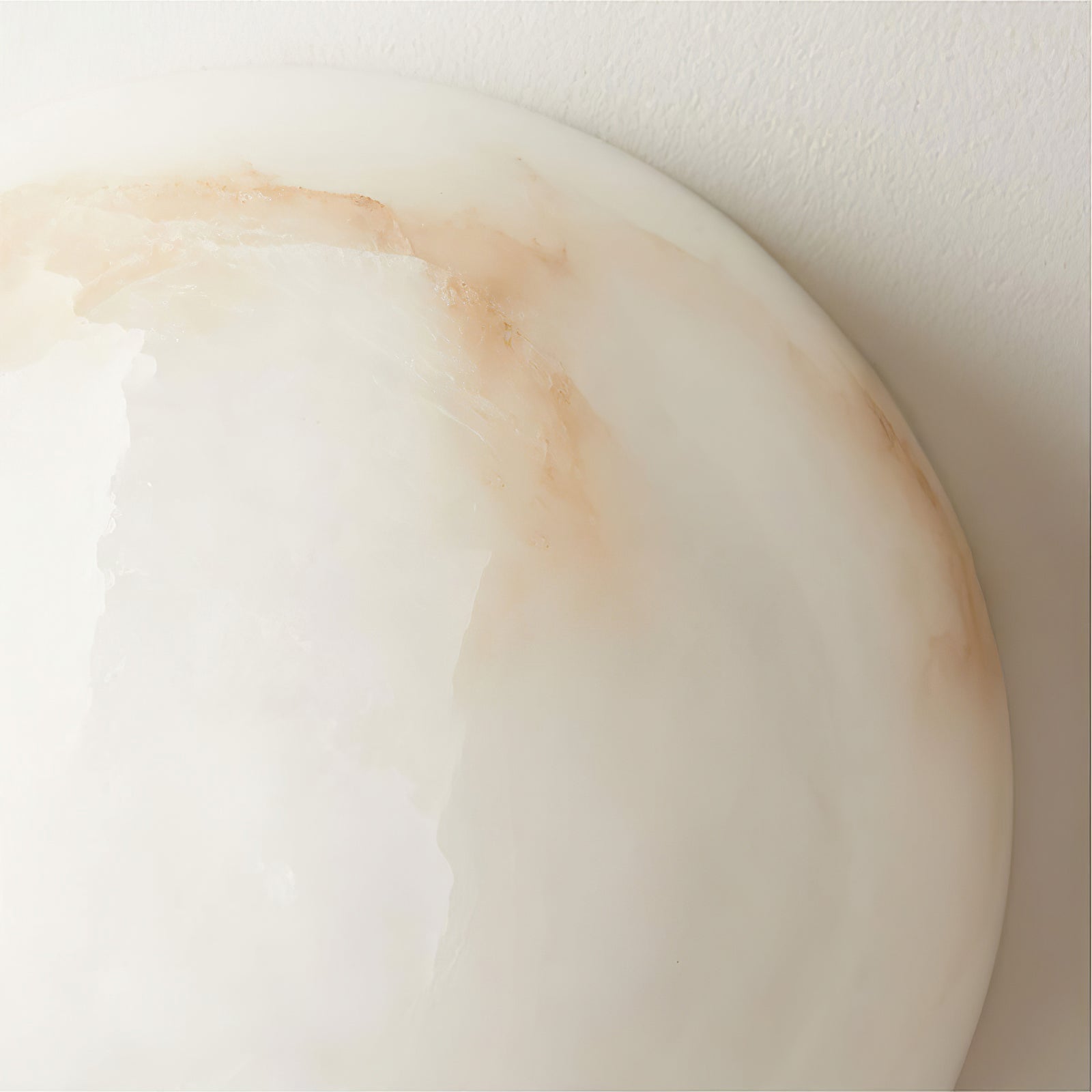 Semicircular Alabaster Wall Lamp by Bling Lighting Studio