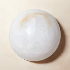 Semicircular Alabaster Wall Lamp by Bling Lighting Studio