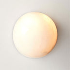 Semicircular Alabaster Wall Lamp by Bling Lighting Studio