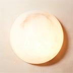 Semicircular Alabaster Wall Lamp by Bling Lighting Studio