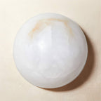 Semicircular Alabaster Wall Lamp by Bling Lighting Studio