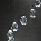 Sensa Crystal Stairwell Lighting for high ceiling staircase and foyer lighting