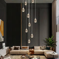 Sensa Crystal Stairwell Lighting for high ceiling staircase and foyer lighting