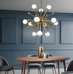 Serenity Gold Brass Sputnik Chandelier - Bling Lighting Studio