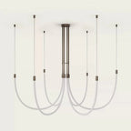 Serpentine Halo Chandelier by Bling Lighting Studio