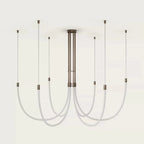 Serpentine Halo Chandelier by Bling Lighting Studio
