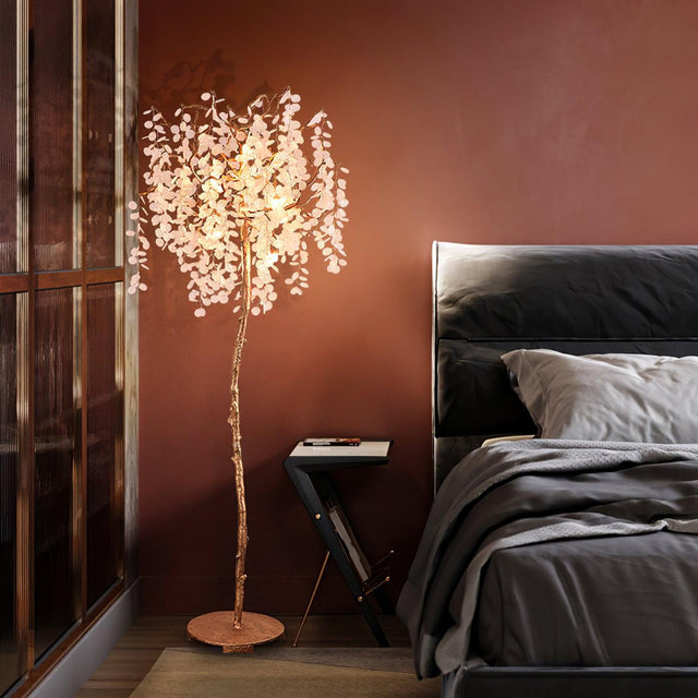 Shiro Noda Branch Crystal Floor Lamp by Bling Lighting Studio
