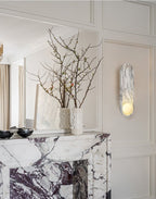 Silvaris Marble Wall Lamp by Bling Lighting Studio
