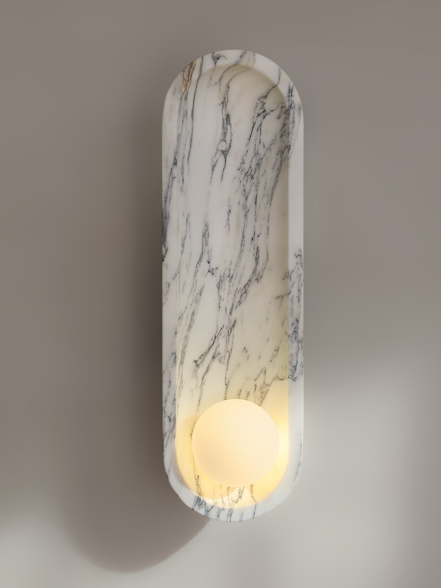 Silvaris Marble Wall Lamp by Bling Lighting Studio