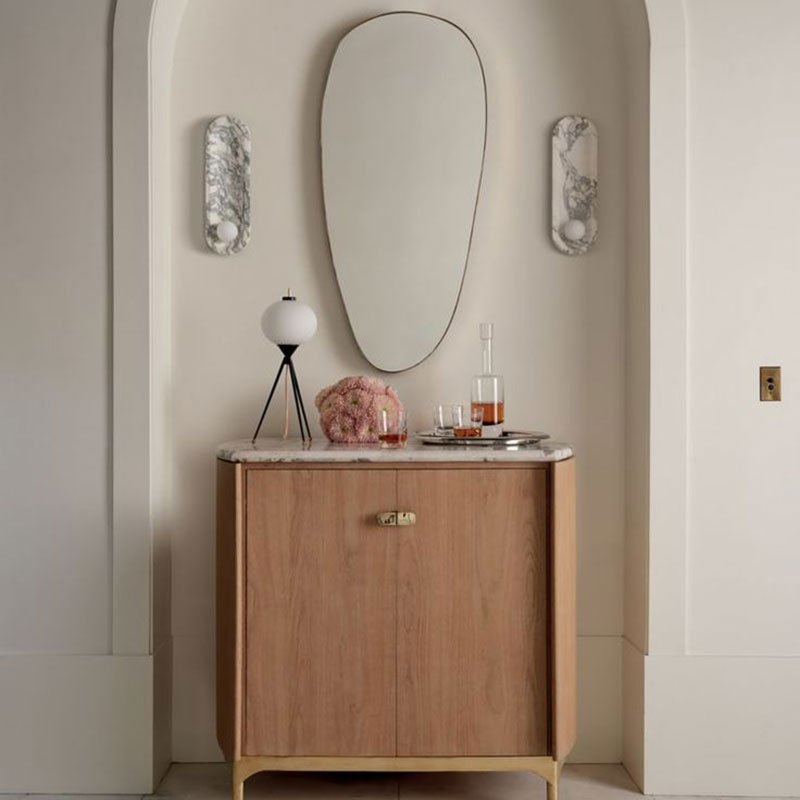 Silvaris Marble Wall Lamp by Bling Lighting Studio