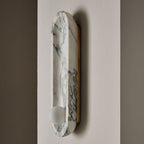 Silvaris Marble Wall Lamp by Bling Lighting Studio