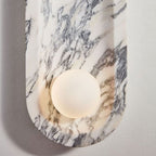 Silvaris Marble Wall Lamp by Bling Lighting Studio