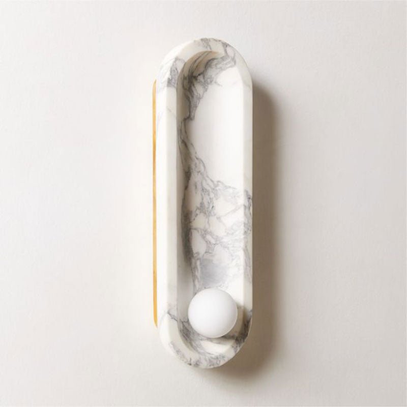 Silvaris Marble Wall Lamp by Bling Lighting Studio