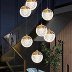 Large Acrylic Chandelier For Foyer for high ceiling staircase and foyer lighting