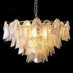 Sina 4 Tier Glass Pendant Chandelier - Bling Lighting Studio