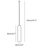 Alabaster Cylinder Pendant Light
