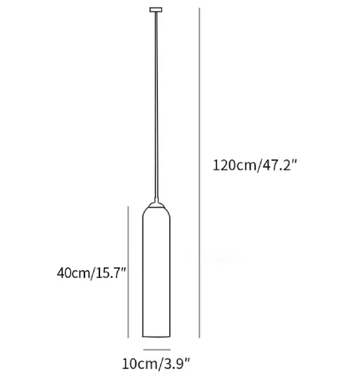 Alabaster Cylinder Pendant Light