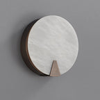Solaris Halo Alabaster Wall Light by Bling Lighting Studio
