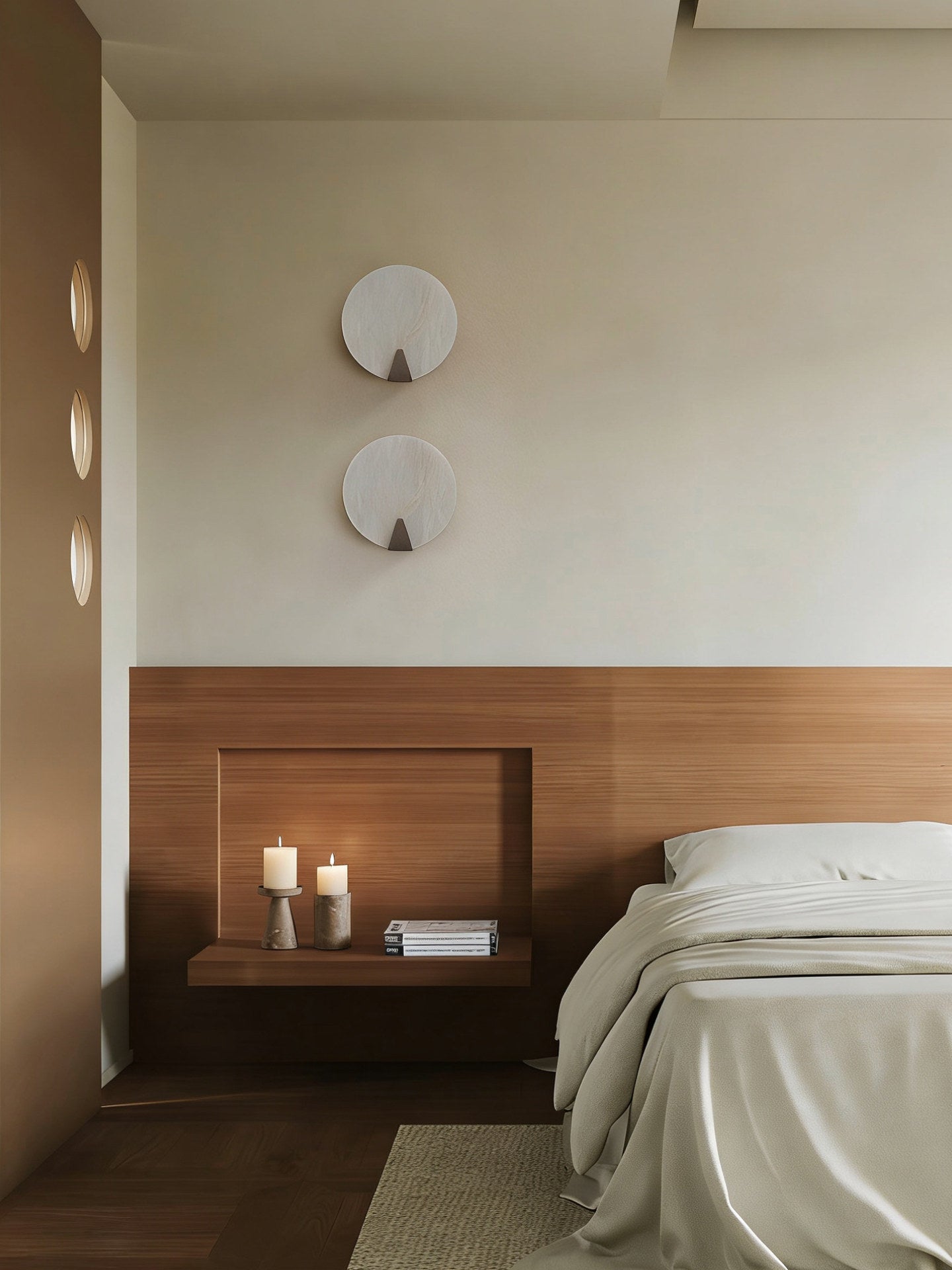 Solaris Halo Alabaster Wall Light by Bling Lighting Studio