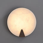 Solaris Halo Alabaster Wall Light by Bling Lighting Studio