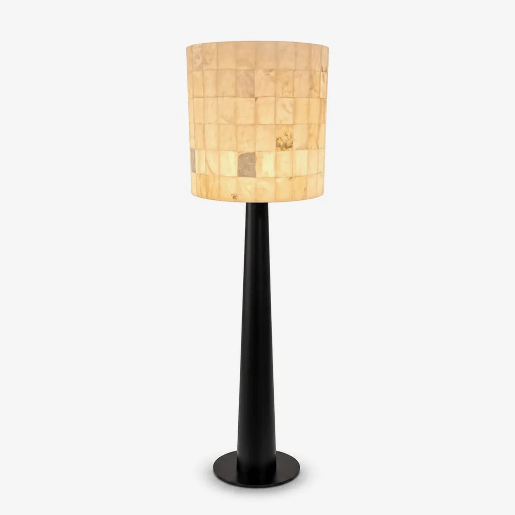 Solavera Alabaster Mosaic Floor Lamp by Bling Lighting Studio
