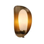Solenne Alabaster Halo Wall Light by Bling Lighting Studio