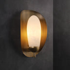 Solenne Alabaster Halo Wall Light by Bling Lighting Studio