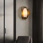 Solenne Alabaster Halo Wall Light by Bling Lighting Studio
