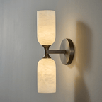 Solmira Twin Alabaster Wall Sconce by Bling Lighting Studio