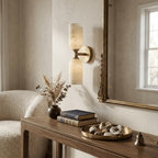 Solmira Twin Alabaster Wall Sconce by Bling Lighting Studio