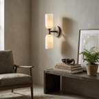 Solmira Twin Alabaster Wall Sconce by Bling Lighting Studio