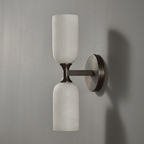 Solmira Twin Alabaster Wall Sconce by Bling Lighting Studio
