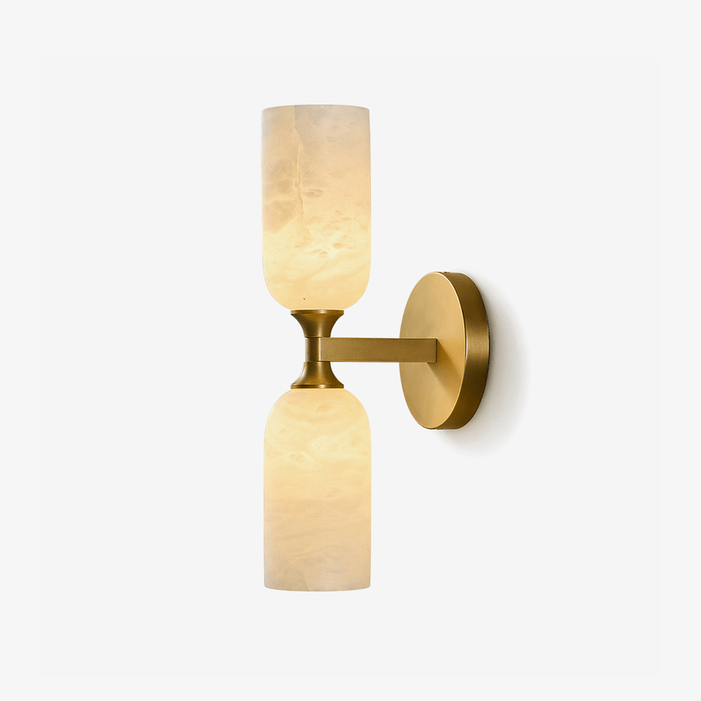 Solmira Twin Alabaster Wall Sconce by Bling Lighting Studio