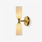 Solmira Twin Alabaster Wall Sconce by Bling Lighting Studio