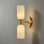 Solmira Twin Alabaster Wall Sconce by Bling Lighting Studio