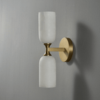 Solmira Twin Alabaster Wall Sconce by Bling Lighting Studio