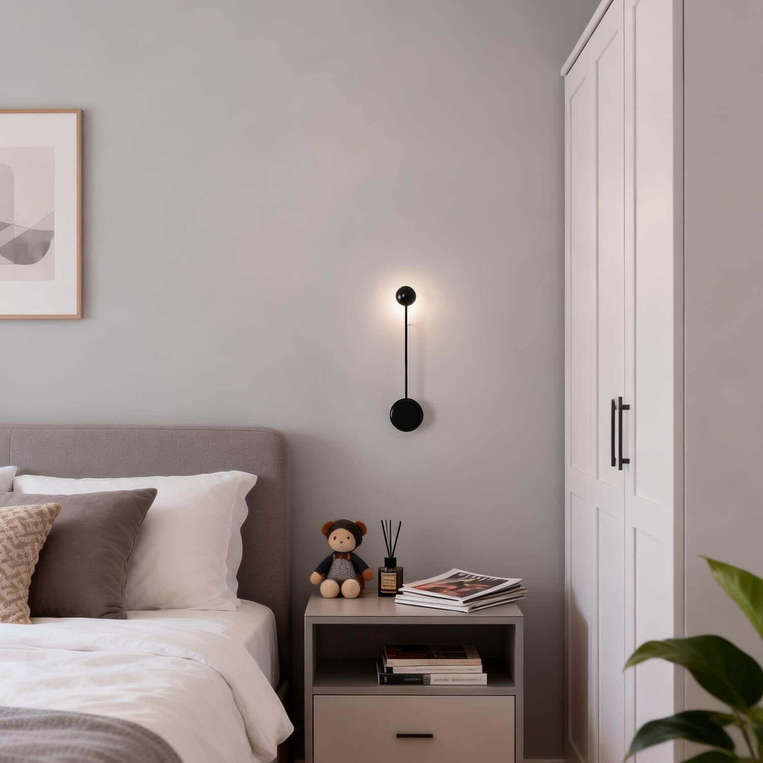 Sphere-on-Stem LED Wall Sconce by Bling Lighting Studio
