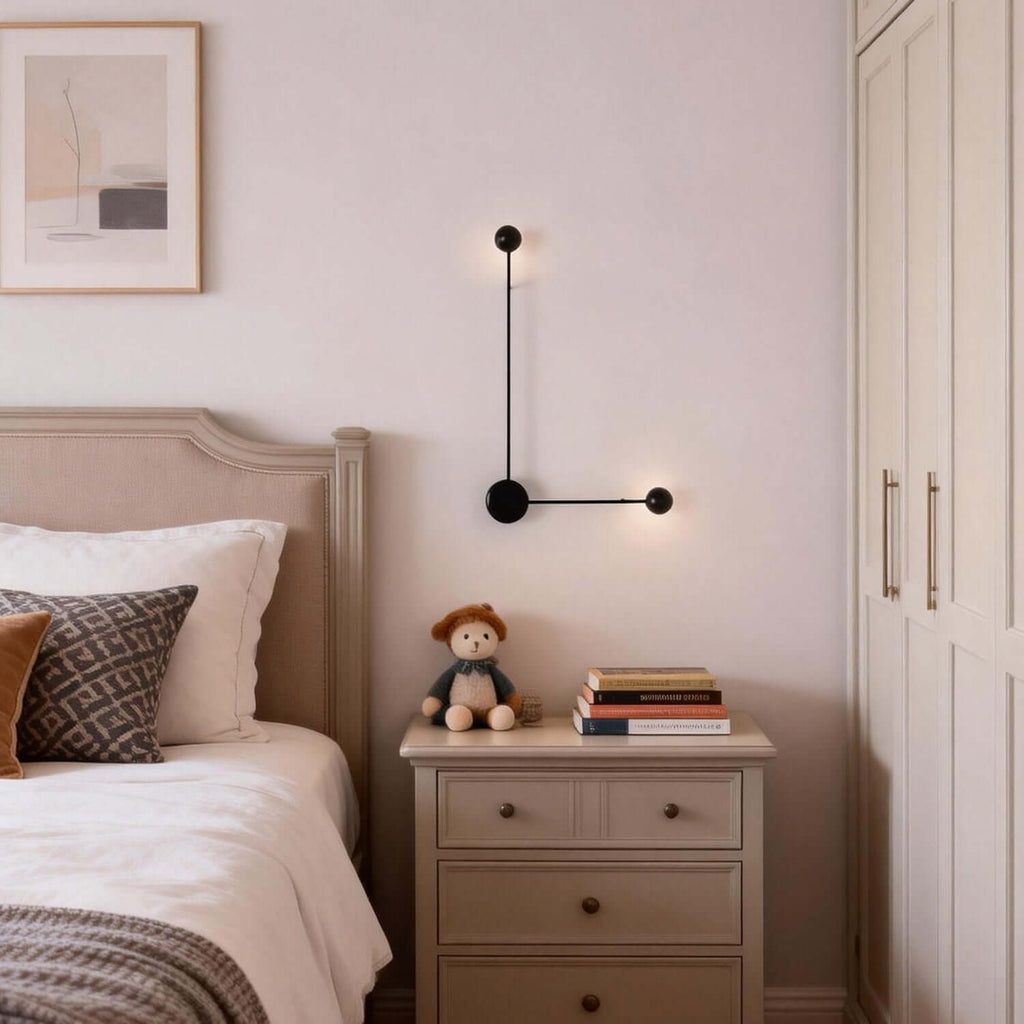 Sphere-on-Stem LED Wall Sconce by Bling Lighting Studio