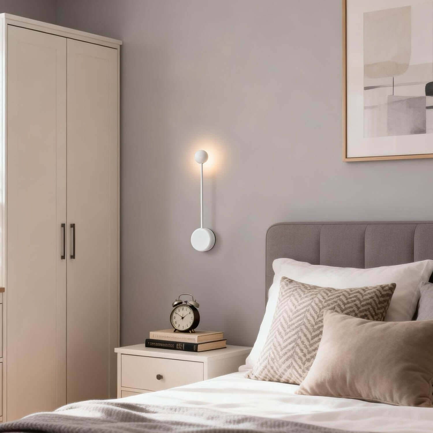 Sphere-on-Stem LED Wall Sconce by Bling Lighting Studio