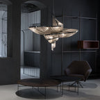 Spiral Elegance Chain Chandelier by Bling Lighting Studio