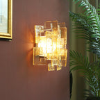 Stacked Murano Glass Wall Sconce by Bling Lighting Studio