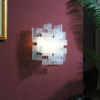 Stacked Murano Glass Wall Sconce by Bling Lighting Studio