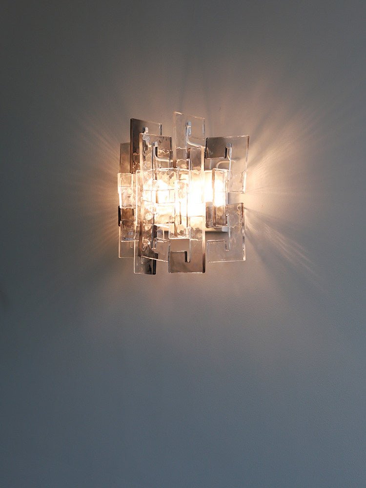 Stacked Murano Glass Wall Sconce by Bling Lighting Studio