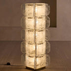 Stacked Glass Floor Lamp by Bling Lighting Studio