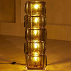 Stacked Glass Floor Lamp by Bling Lighting Studio