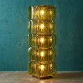 Stacked Glass Floor Lamp by Bling Lighting Studio