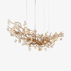 Branch Stone Crystal Dining Room Chandelier by Bling Lighting Studio