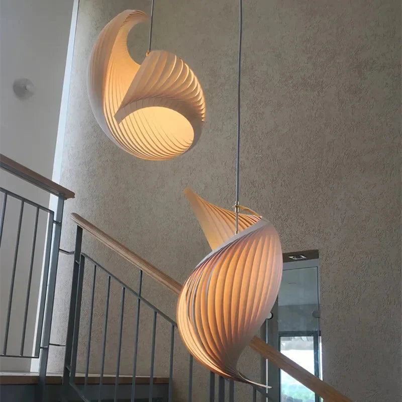 Storm Modern Pendant Chandelier for high ceiling staircase and foyer lighting
