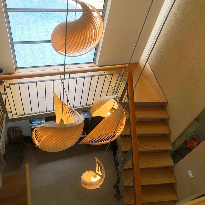 Storm Modern Pendant Chandelier for high ceiling staircase and foyer lighting