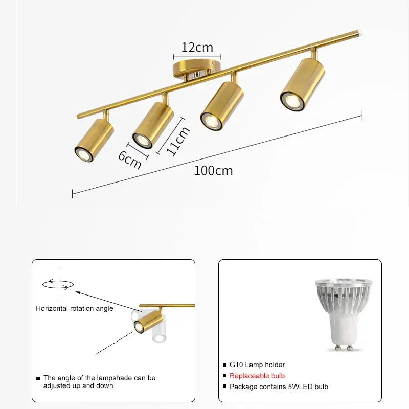 Surface Mounted Minimalist Modern Track Led Lighting - Bling Lighting Studio